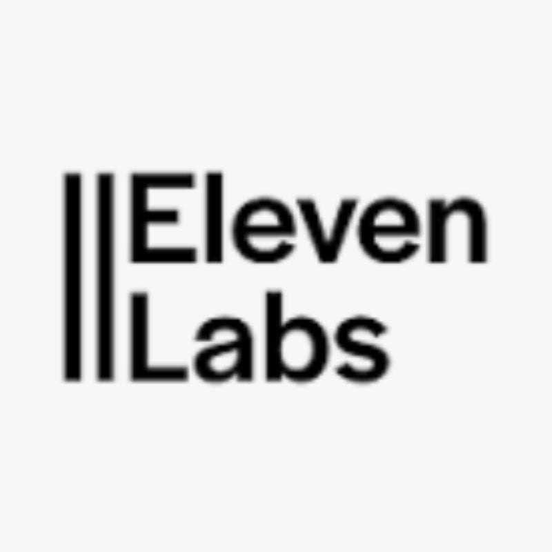 Logo of Eleven Labs with a minimalistic design on a white background