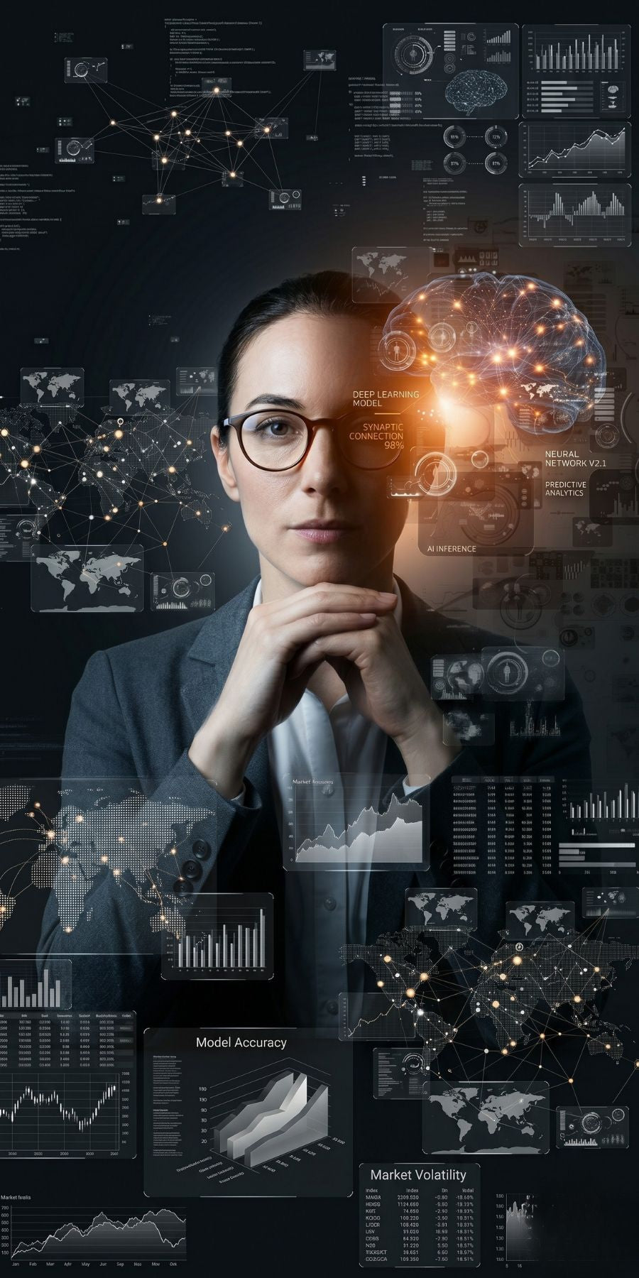 The Nexus AI agent thinking, processing, and analyzing — a custom AI brand intelligence platform that sells, refines product listings, and creates content for Shopify businesses 24/7.